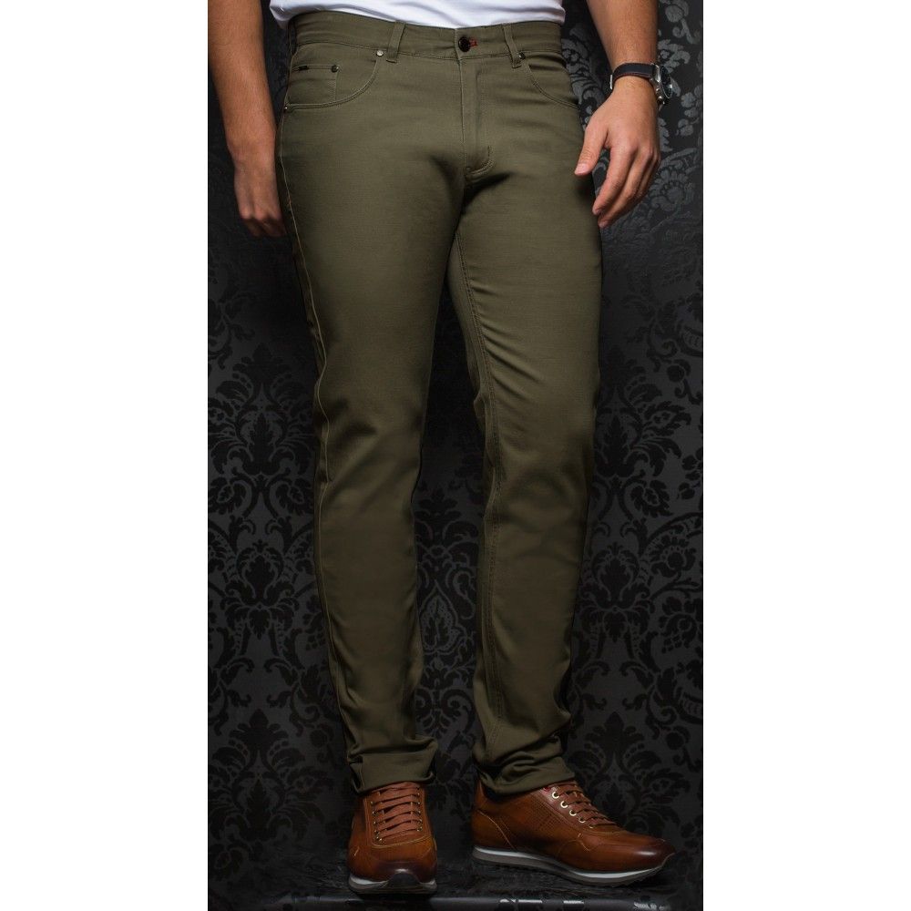 Pantalon sport extensible AU NOIR (OLIVE - 17514) MODÈLE: REMINGTON