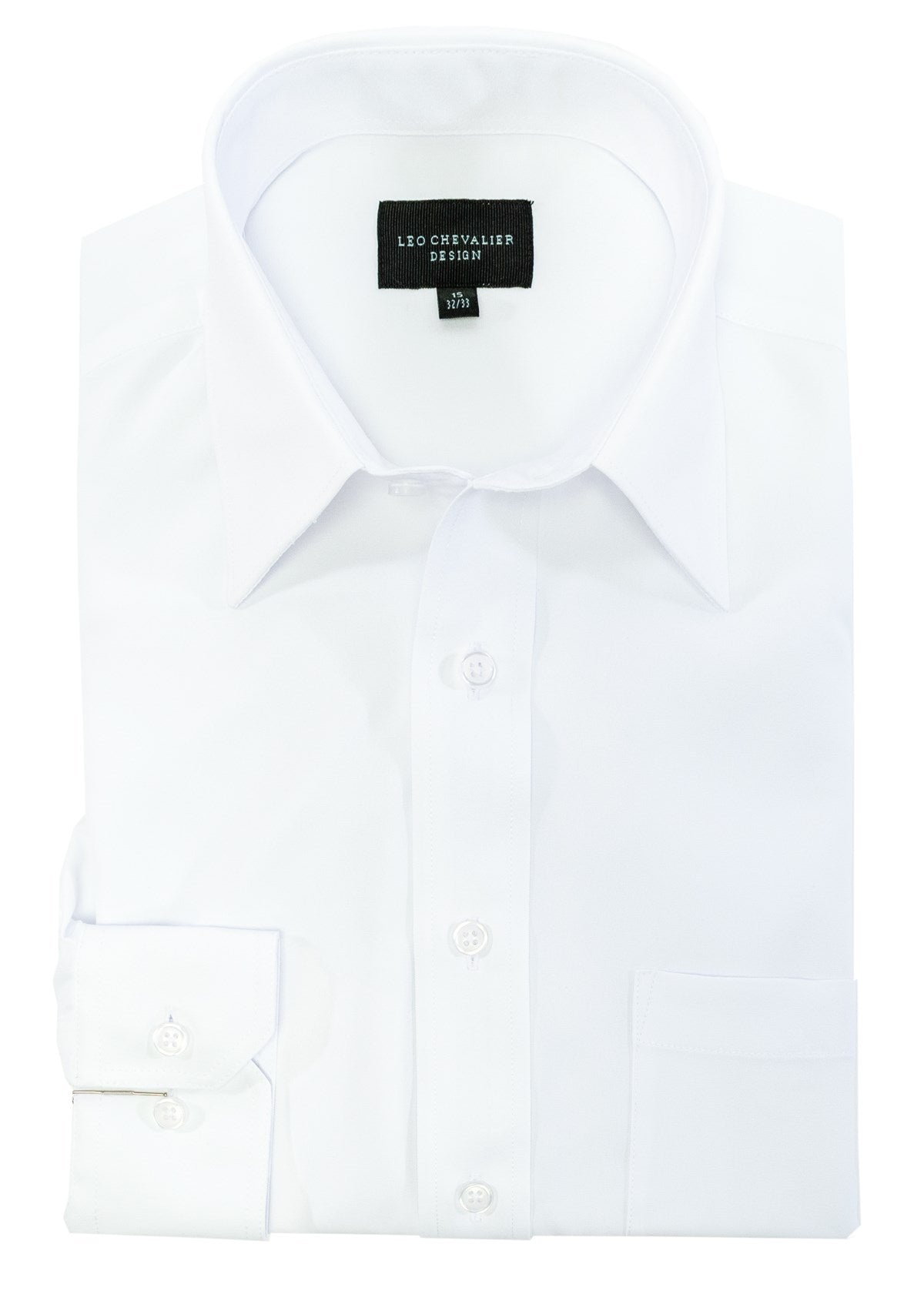 230070-Chemise habillée Léo Chevalier (01-BLANC - 230070) MODÈLE: 225156 BLANC
