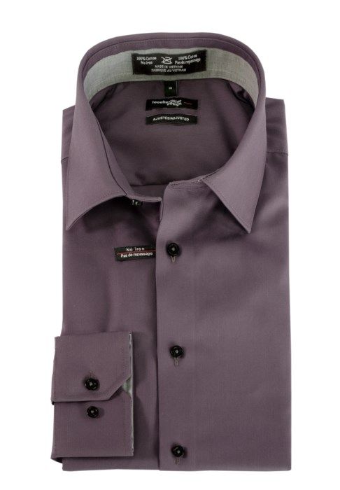 230272-Chemise habillé pour homme LÉO CHEVALIER (87-PURPLE - 230272) MODÈLE: 225161