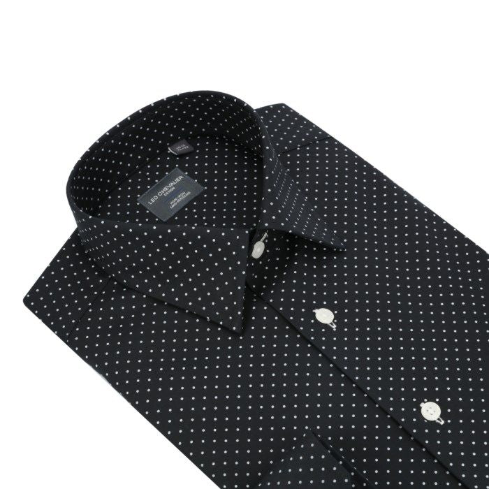 Chemise sport manches longues LEO CHEVALIER (09-NOIR - 230438) MODÈLE: 621167