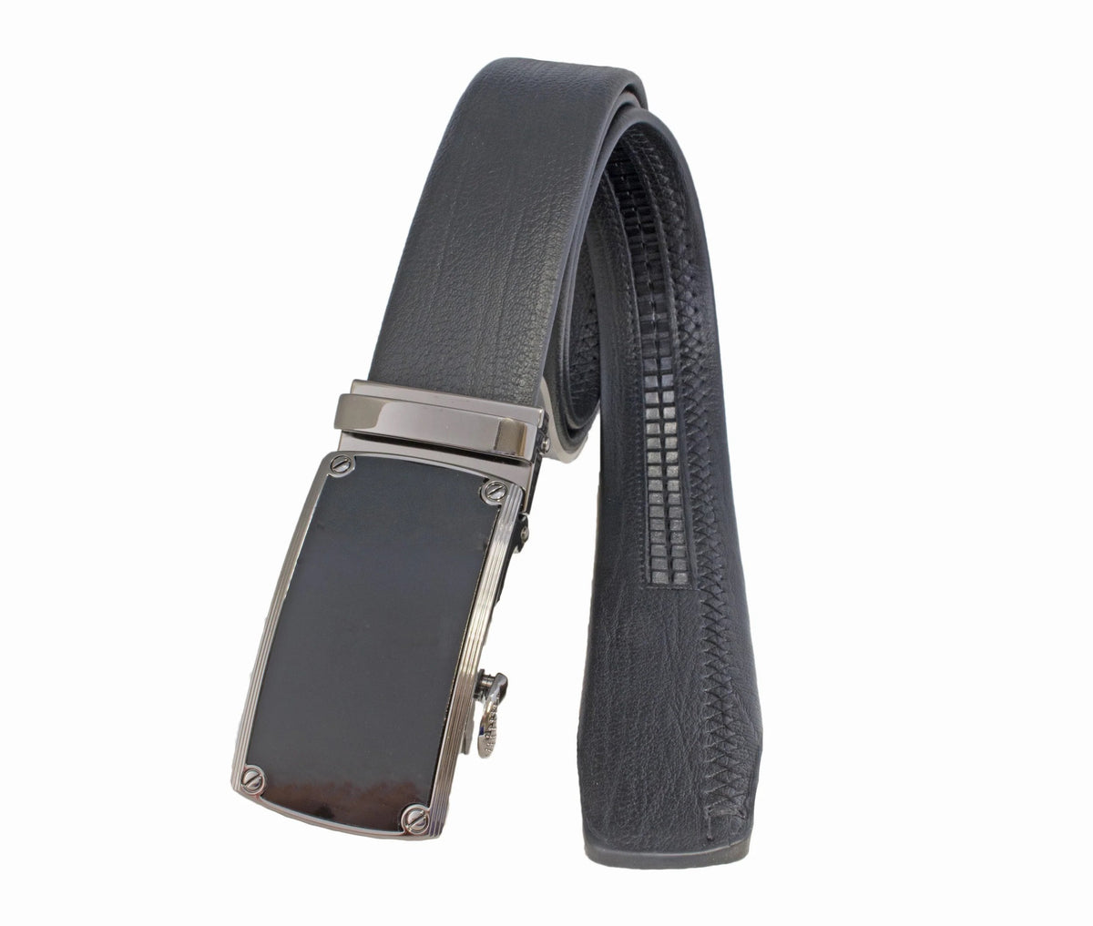 Ceinture CUSTOM LEATHER ajustable à cliquet (04-NOIR - 240876) MODÈLE: 10310
