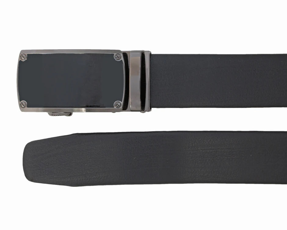 Ceinture CUSTOM LEATHER ajustable à cliquet (04-NOIR - 240876) MODÈLE: 10310