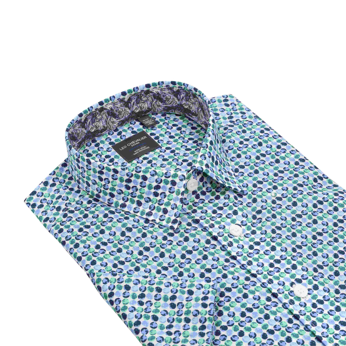 Chemise LEO CHEVALIER sport manches courtes (52-MINT - 241082) MODÈLE: 622364