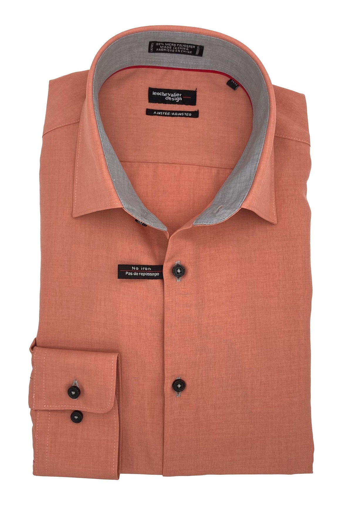 Chemise habillée LEO CHEVALIER (73-CORAIL - 241128) MODÈLE: 225157