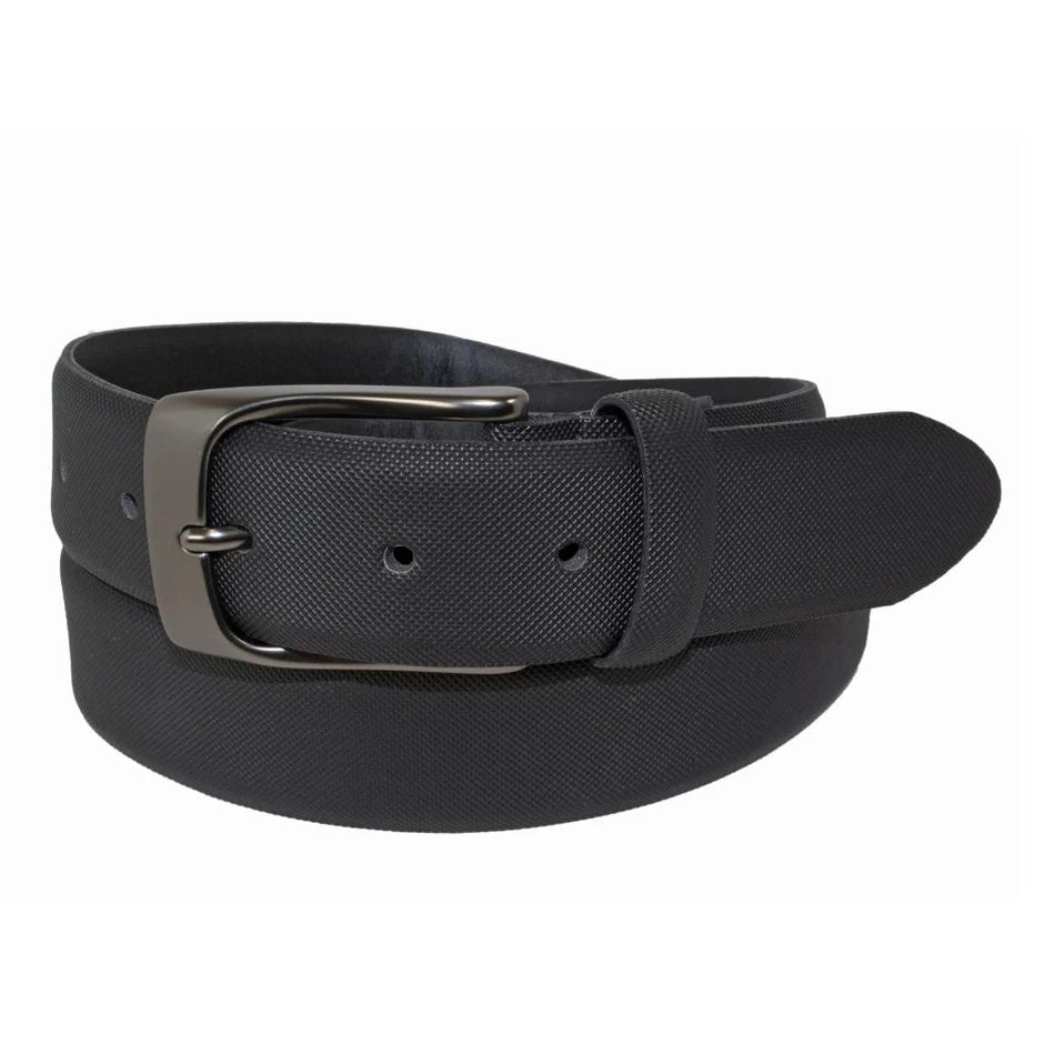 Ceinture en cuir noir CUSTOM LEATHER (04-NOIR - 241146) MODÈLE: 10236