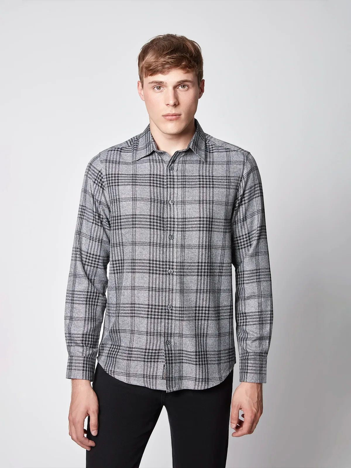 Chemise sport manches longues PROJEK (GRIS - 241216) MODÈLE: 145246