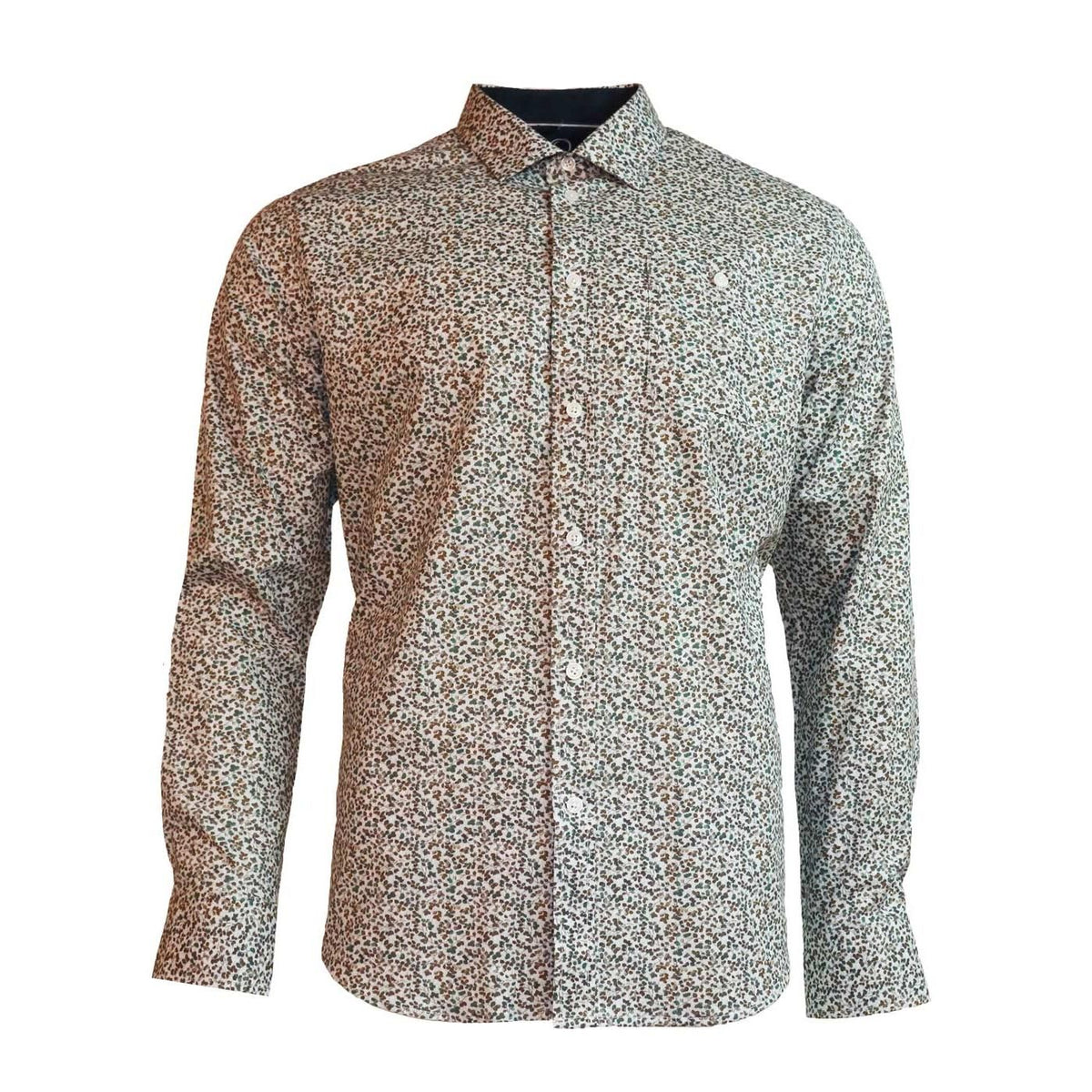 Chemise sport manches longues MARCO (COGNAC - 241307) MODÈLE: CH3533