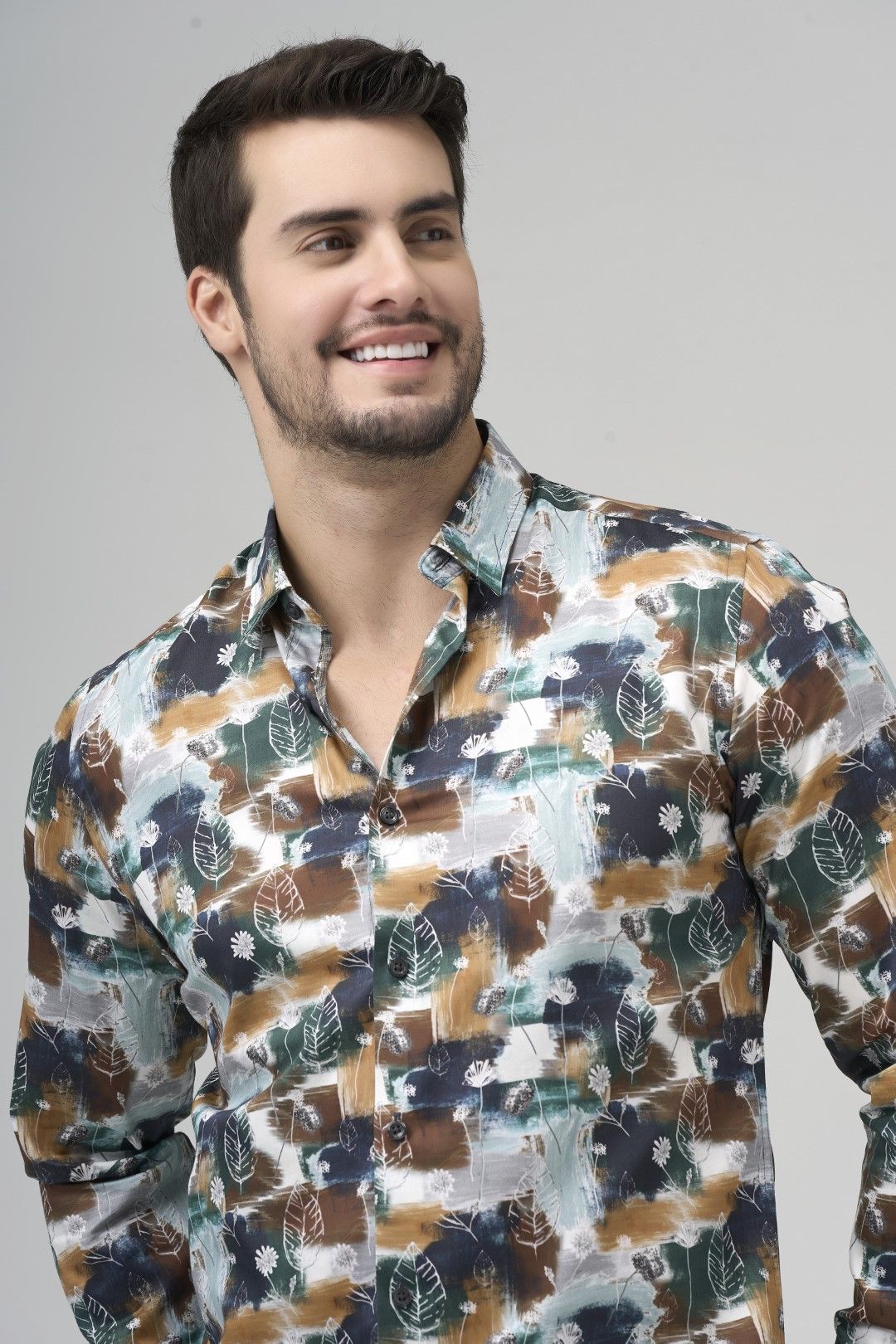 Chemise sport manches longues LEO CHEVALIER (54-MOSS - 241440) MODÈLE: 623221