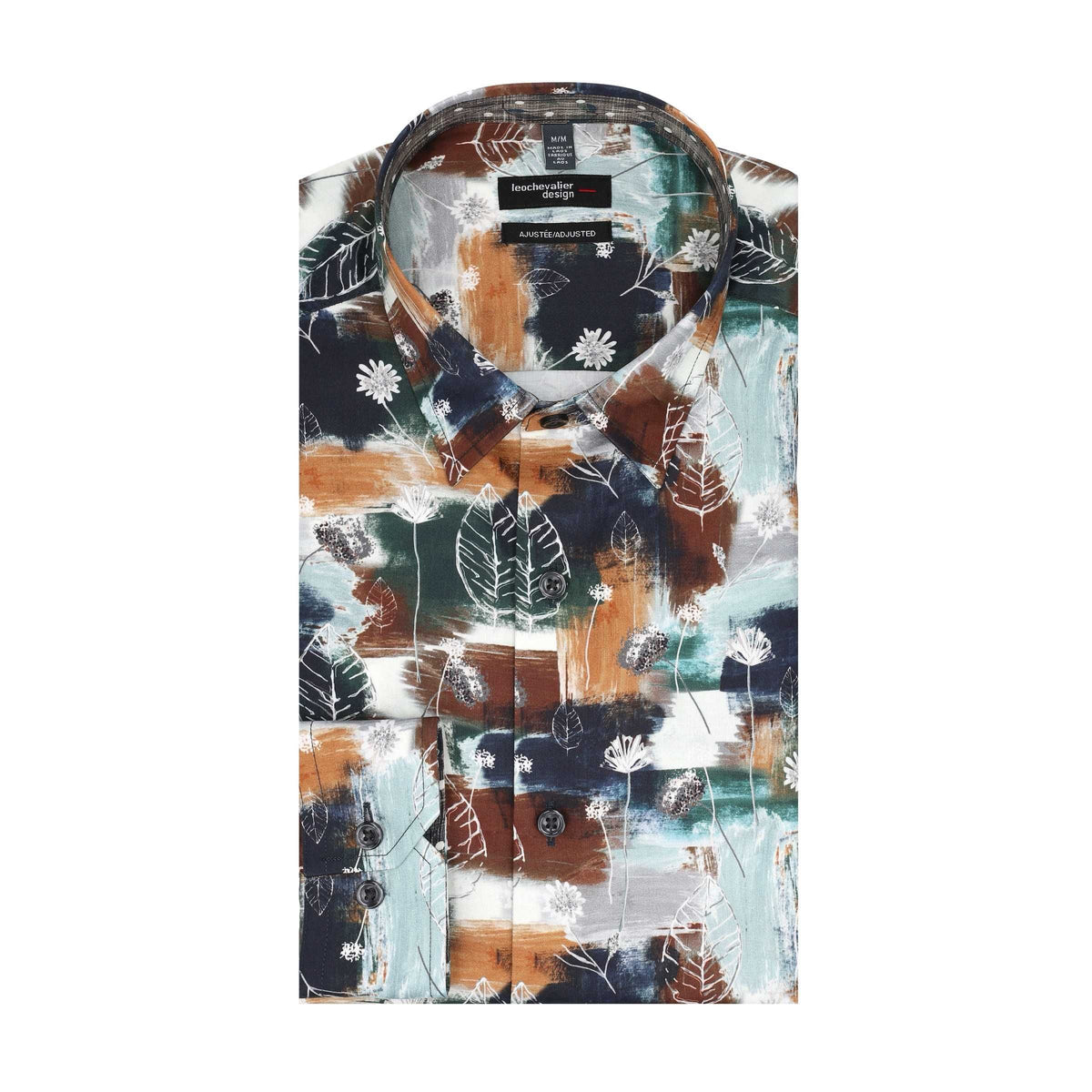 Chemise sport manches longues LEO CHEVALIER (54-MOSS - 241440) MODÈLE: 623221