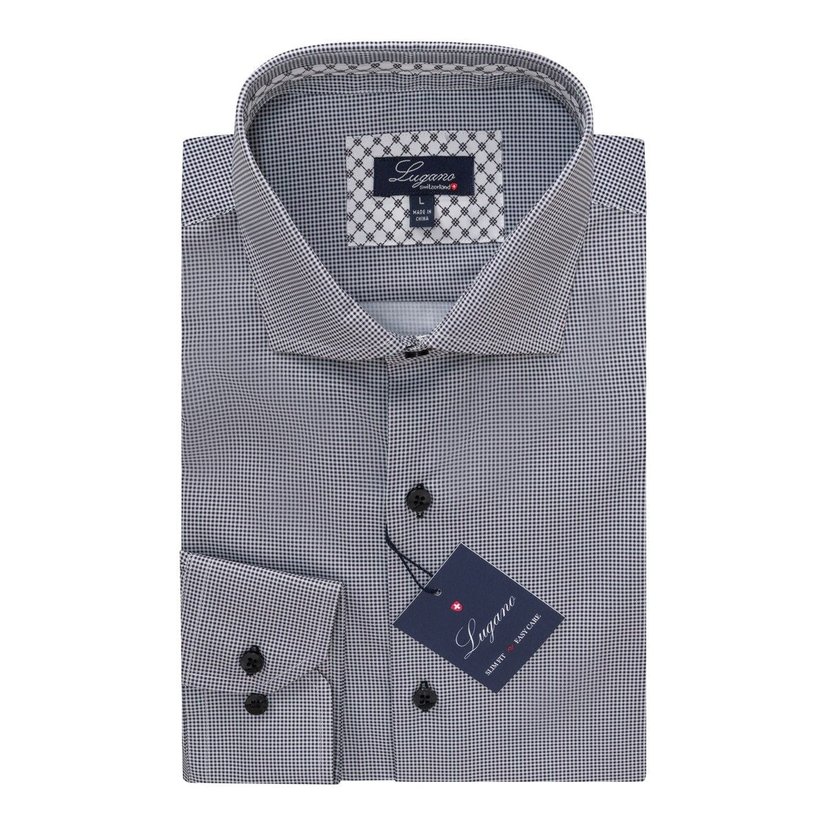 Chemise sport manches longues LUGANO (99-NOIR - 251698) MODÈLE: LG2539151