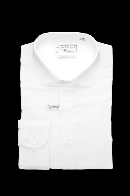 Chemise habillée extensible ALPHA STEEL (BLANC - 251770) MODÈLE: AS1H3072