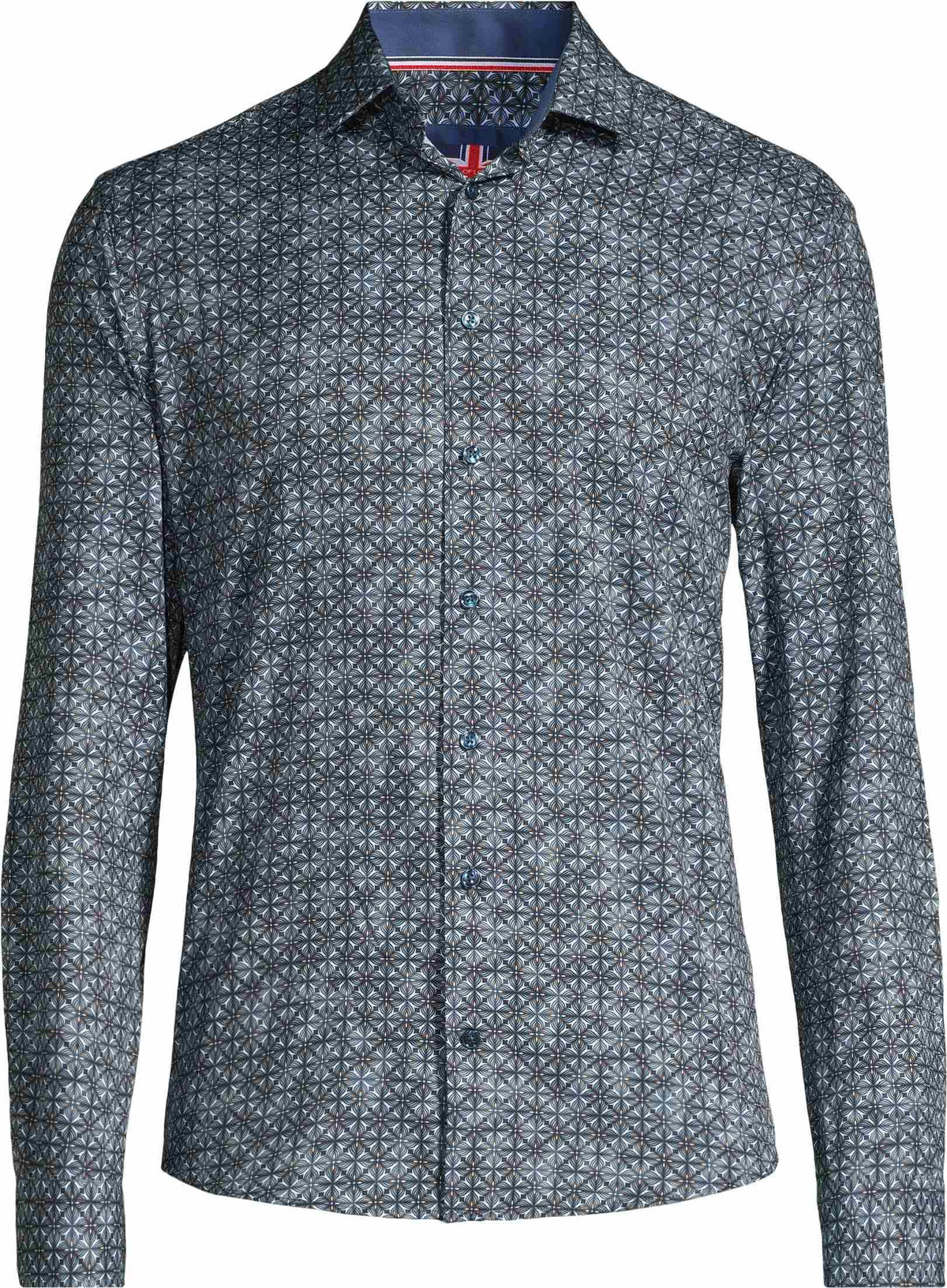 Chemise sport manches longues SOUL of LONDON (400-BLEU - 252004) MODÈLE: SOSL252758
