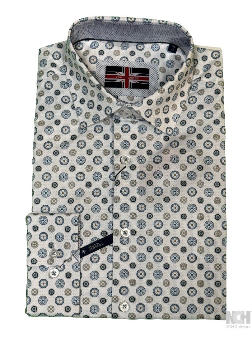 Chemise sport manches longues SOUL o LONDON (400-BLEU - 262400) MODÈLE: SOSL261702