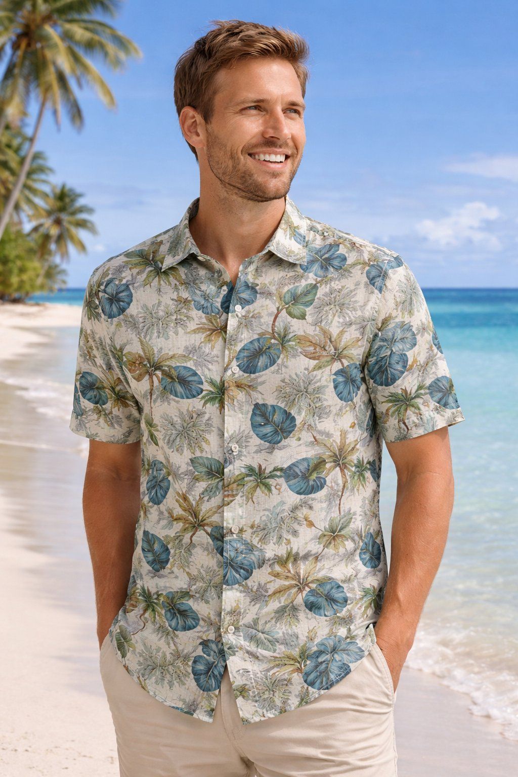 Chemise sport manches courtes SOUL of LONDON (300-GREEN - 262405) MODÈLE: SOSS261779