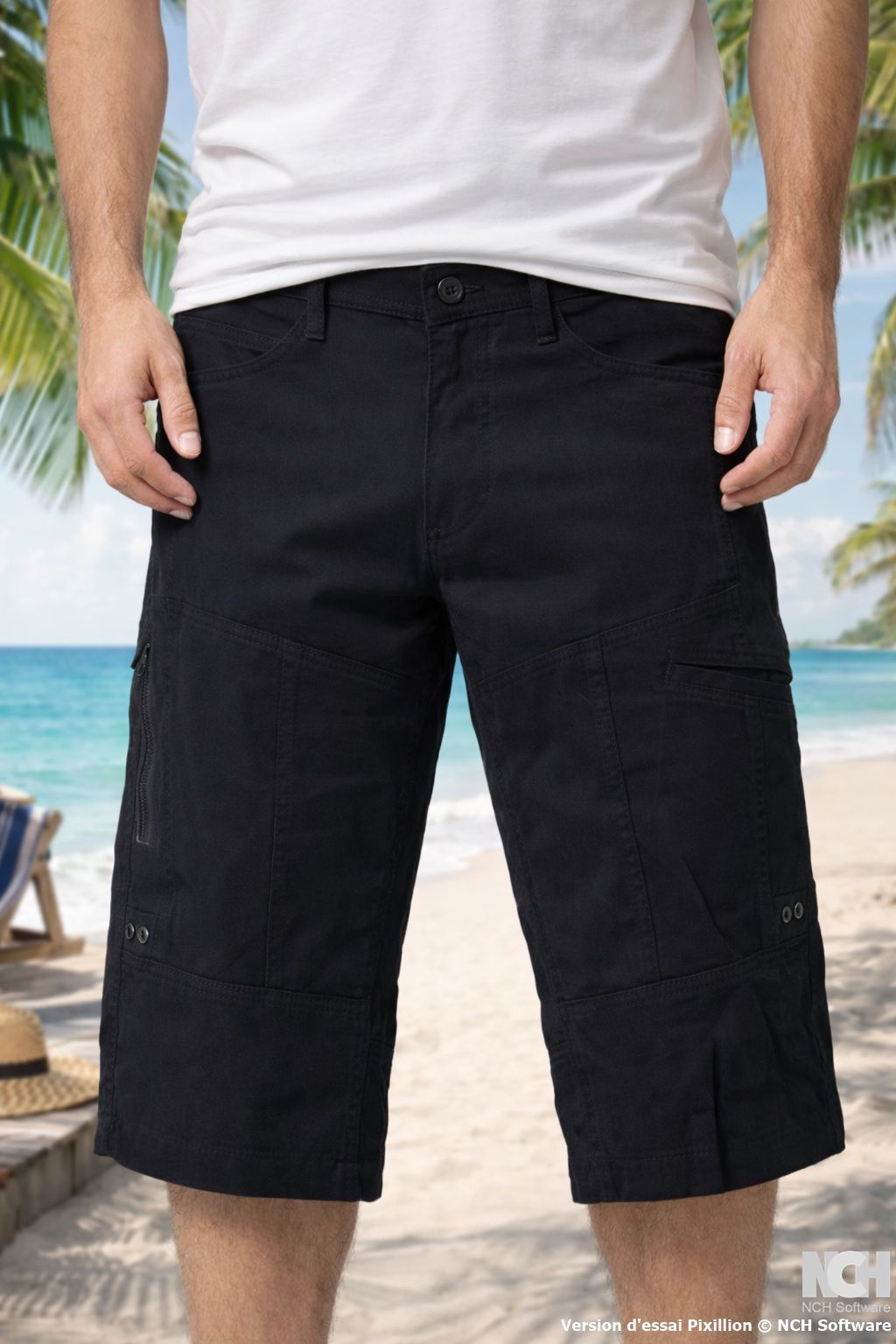 Bermuda modèle capri POINT ZERO (NOIR - 262411) MODÈLE: 7665507