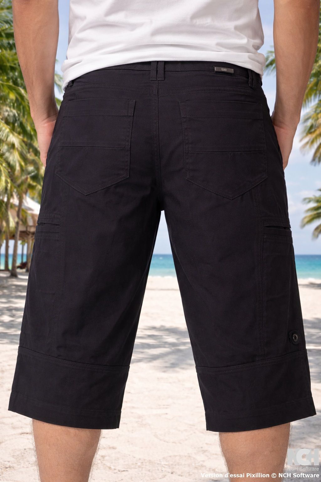 Bermuda modèle capri POINT ZERO (NOIR - 262411) MODÈLE: 7665507