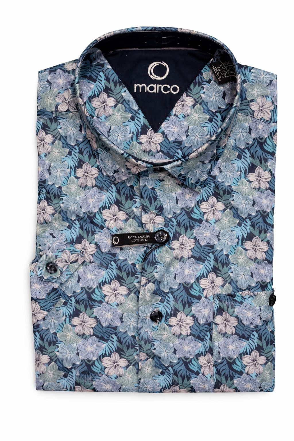 Chemise sport manches courtes MARCO (MARINE - 262449) MODÈLE: CH3860C