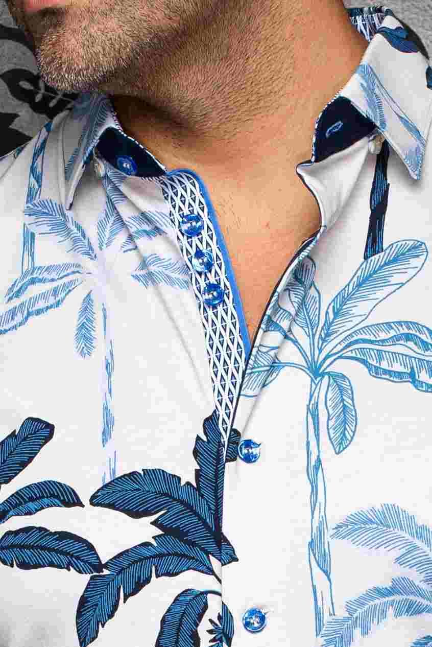 CHEMISE MANCHES COURTES AU NOIR (STONE - 262493) MODÈLE: AZURE (SS)