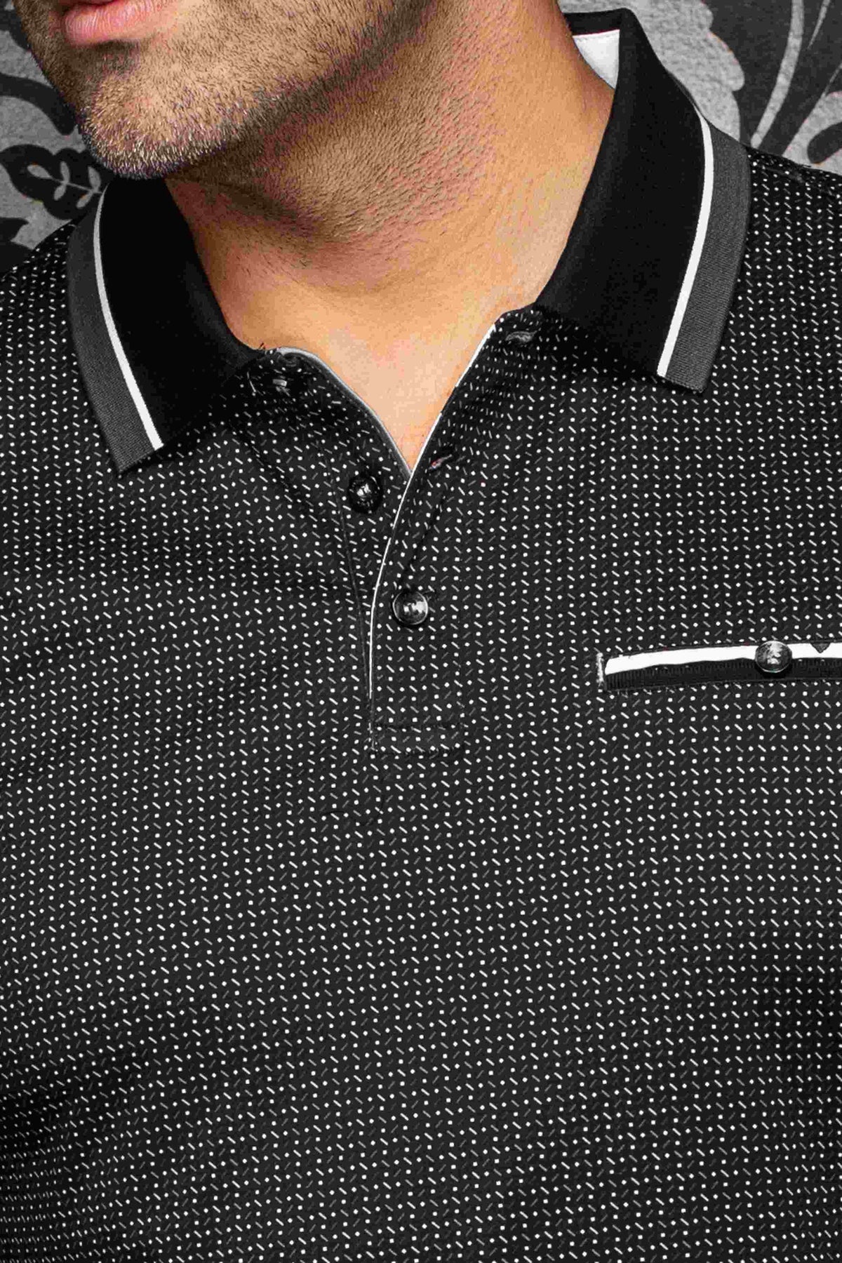 Polo manches courtes AU NOIR (NOIR - 262516) MODÈLE: WESTBROOK