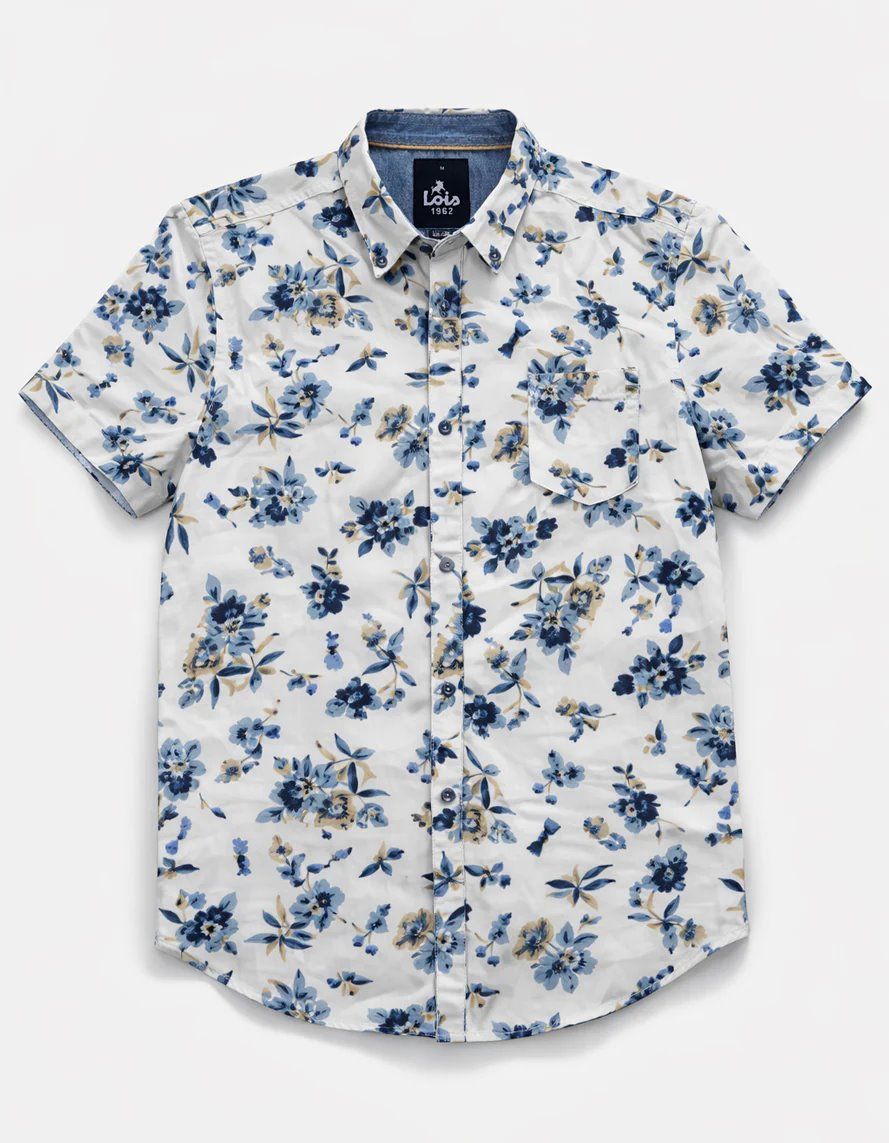 Chemise sport manches courtes LOIS (86-STEEL BLUE - 262556) MODÈLE: 1321