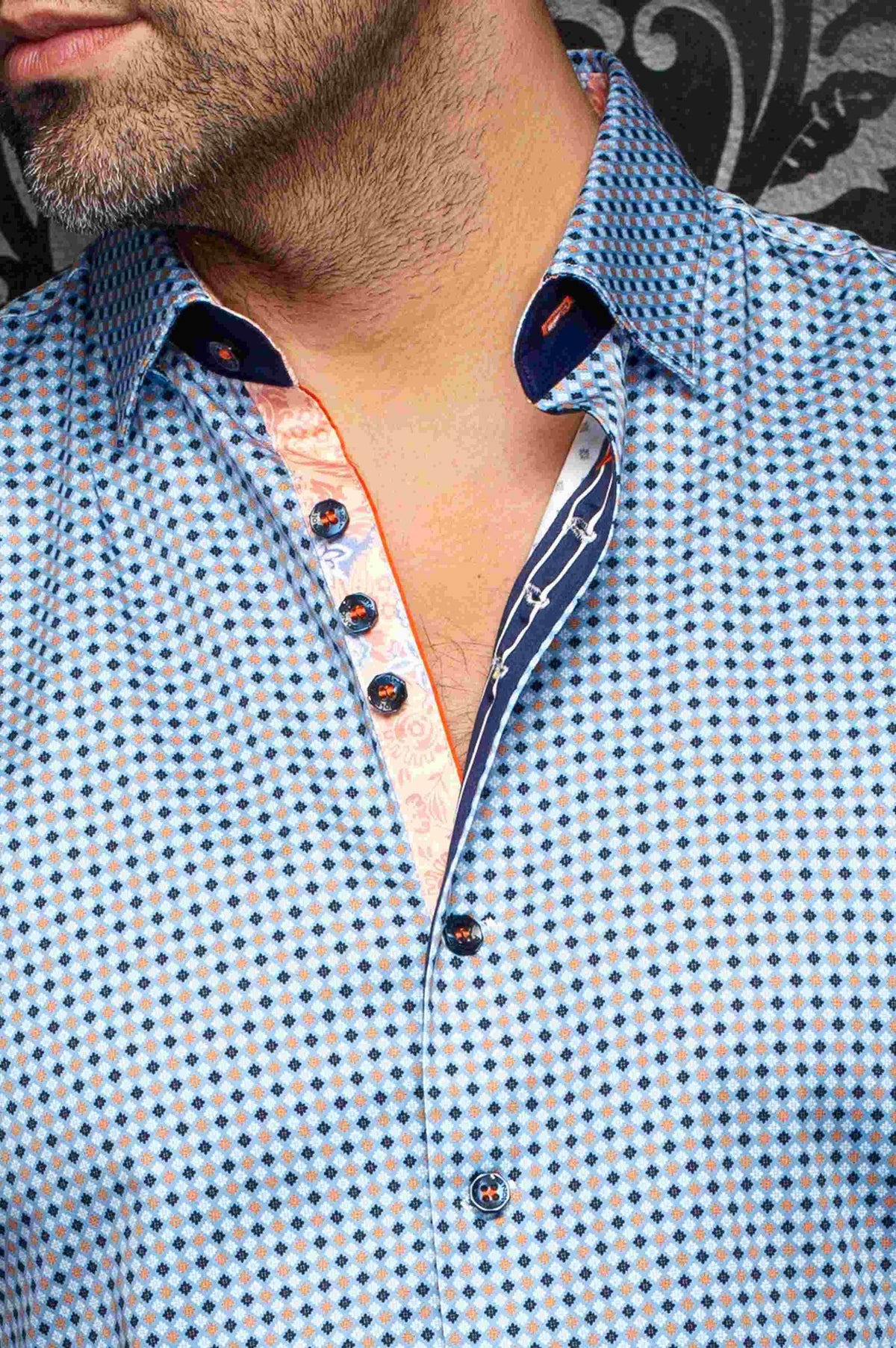 Chemise manches longues AU NOIR (COBALT - 262567) MODÈLE: SABAH