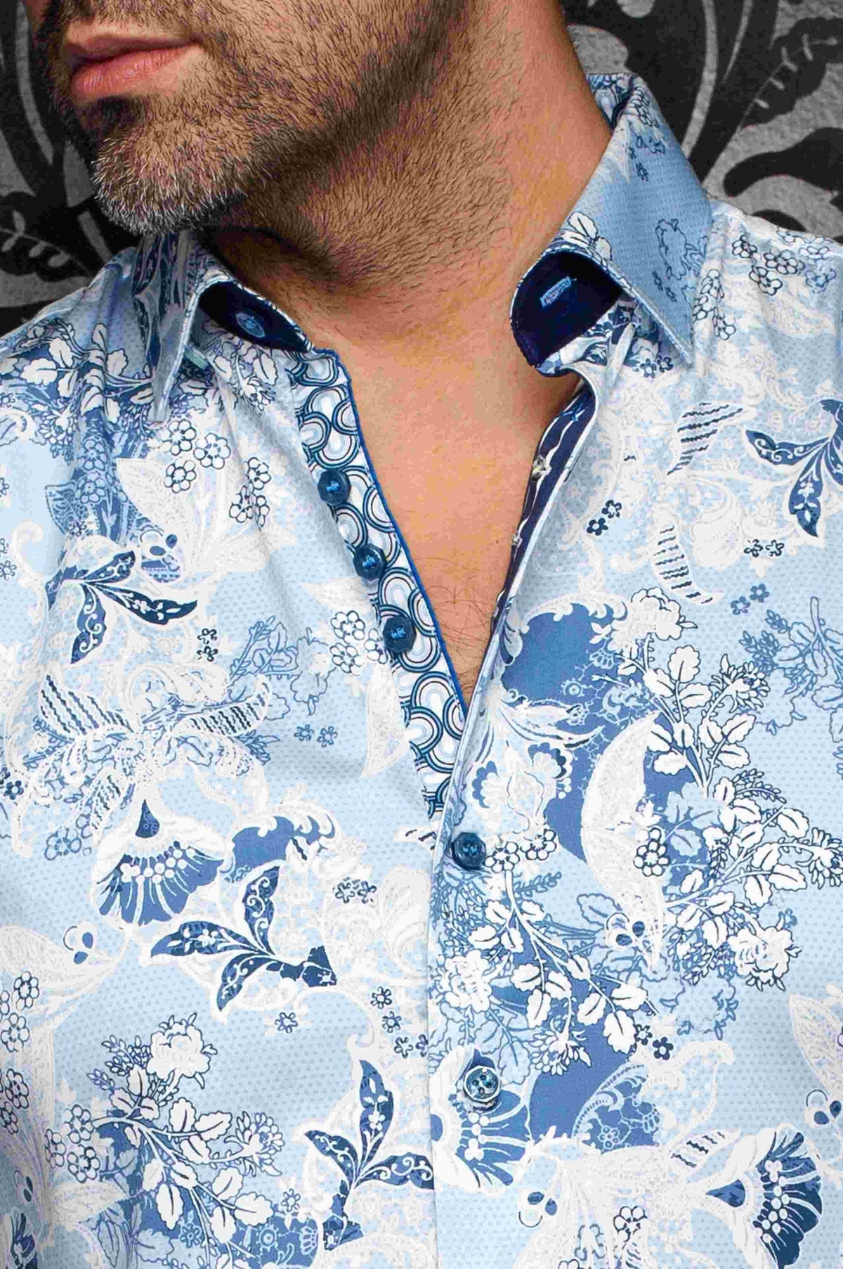 Chemise manches longues AU NOIR (LIGHT/BLUE - 262568) MODÈLE: JAIPUR