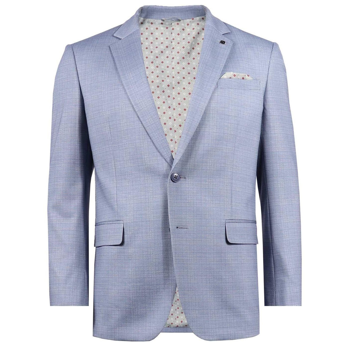 Complet semi-ajusté à petit motif MARCO (BLEU - 262576) MODÈLE: J185-P54 KAISEN