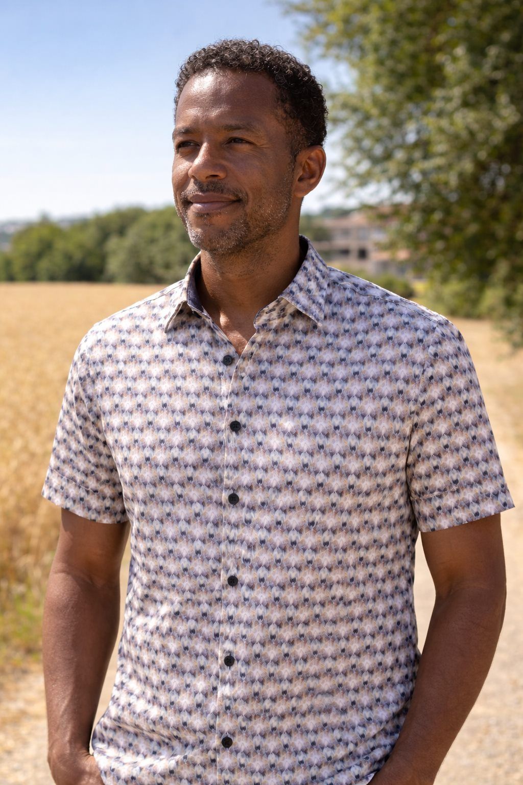 Chemise Manches Courtes BLACK ICE (MARINE - 262587) MODÈLE: S26BIS4644