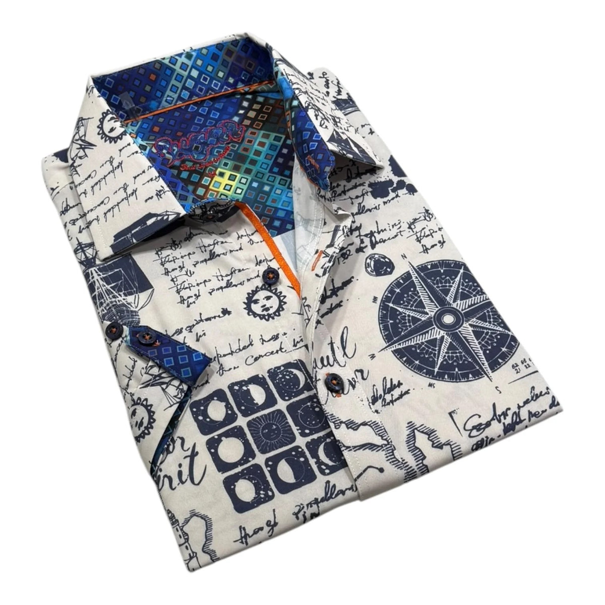 Chemise Manches Courtes SUGAR (OCEAN - 262652) MODÈLE: COMPASS-S