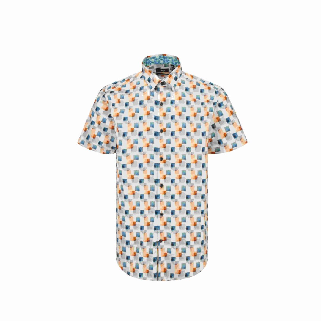 Chemise Manches Courtes LEO CHEVALIER (16-BLEU - 262666) MODÈLE: 626217