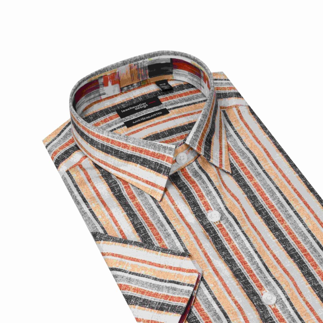 Chemise Manches Courtes LEO CHEVALIER (23-TAUPE - 262667) MODÈLE: 626219