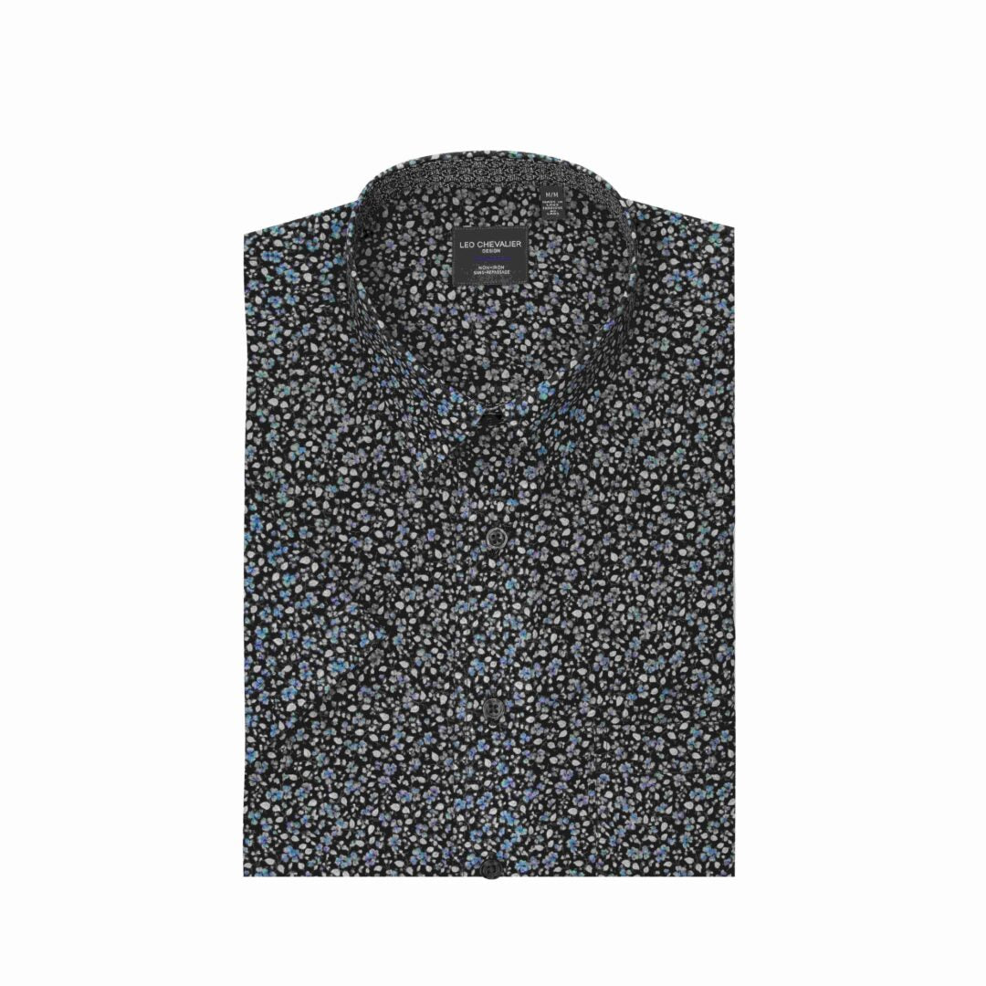 Chemise Manches Courtes LEO CHEVALIER (19-MARINE - 262668) MODÈLE: 626362