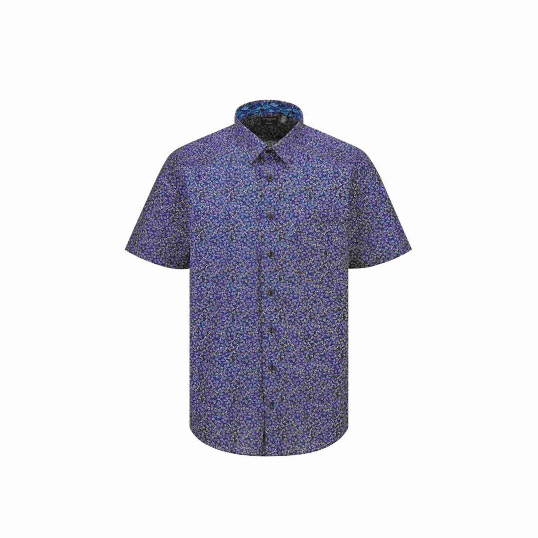 Chemise Manches Courtes LEO CHEVALIER (19-MARINE - 262669) MODÈLE: 623372