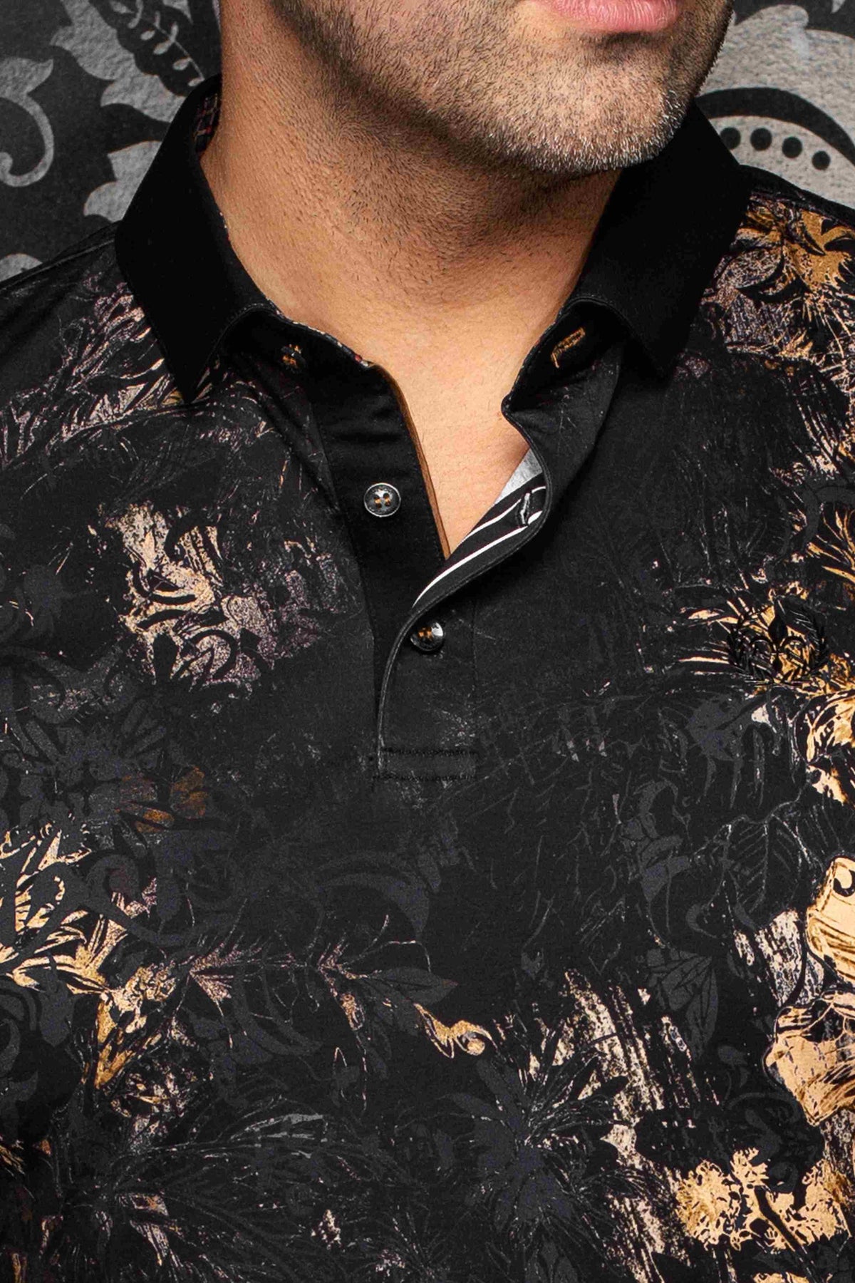 Polo manches courtes AU NOIR (NOIR - 262698) MODÈLE: SUMATRAN