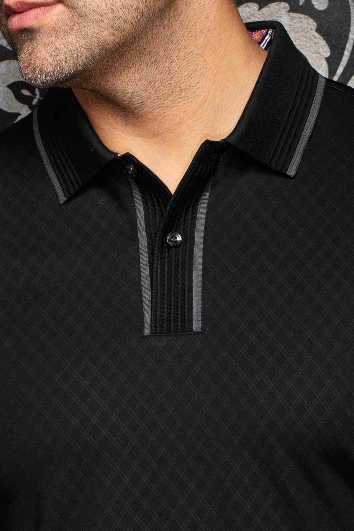 Polo manches courtes AU NOIR (NOIR - 262699) MODÈLE: KAAN
