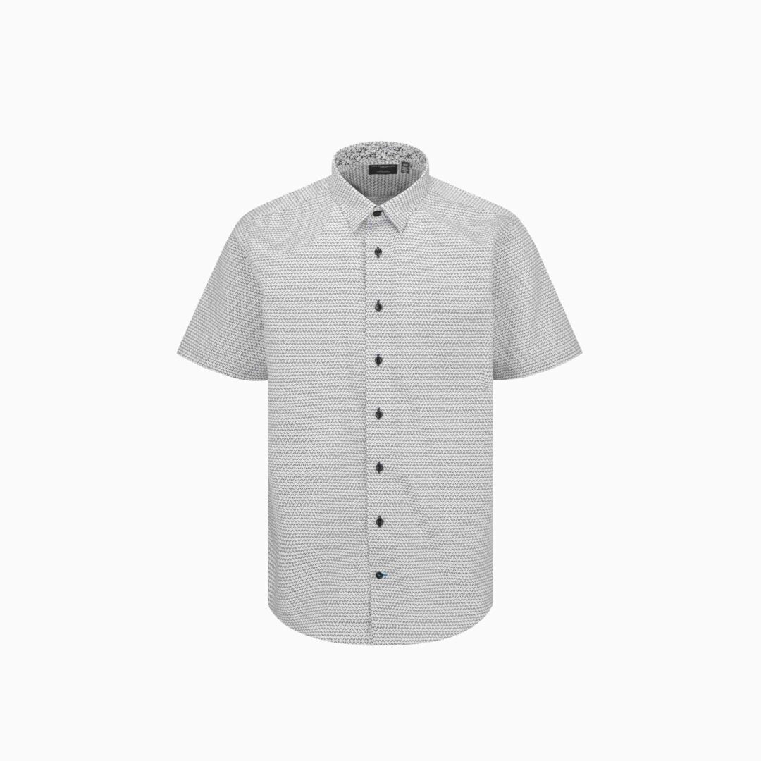 Chemise sport manches courtes LEO CHEVALIER (32-GRIS - 262735) MODÈLE: 626371