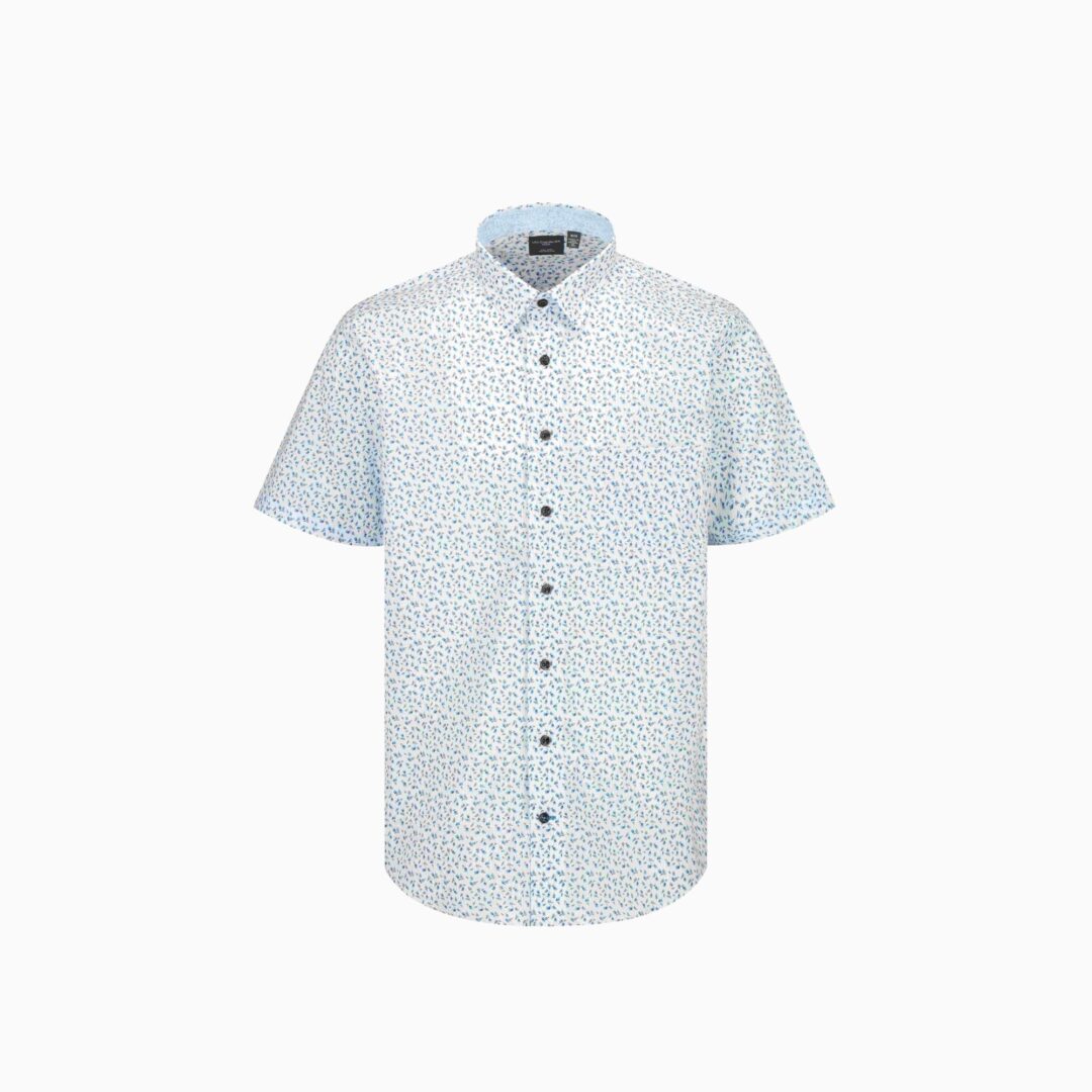 Chemise sport manches courtes LEO CHEVALIER (16-BLEU - 262736) MODÈLE: 626373