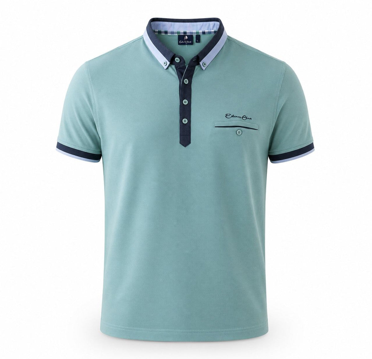 Polo Manches Courtes ETHNIC BLUE (14-AQUA - 262747) MODÈLE: 9828M