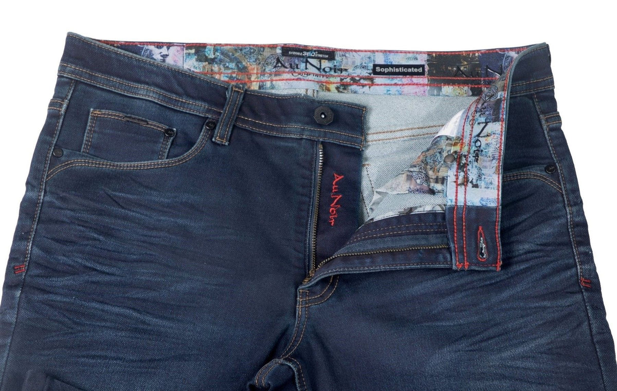 Jeans extensible AU NOIR (DK MILANO - 262759) MODÈLE: JOHNNY-SKD