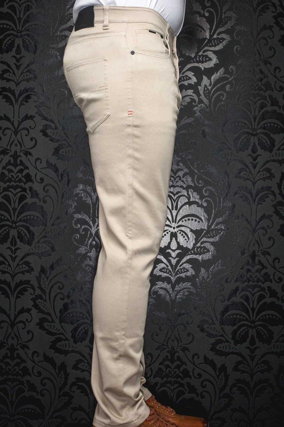 Pantalon sport extensible AU NOIR (BEIGE - 262762) MODÈLE: JOHNNY-SKC