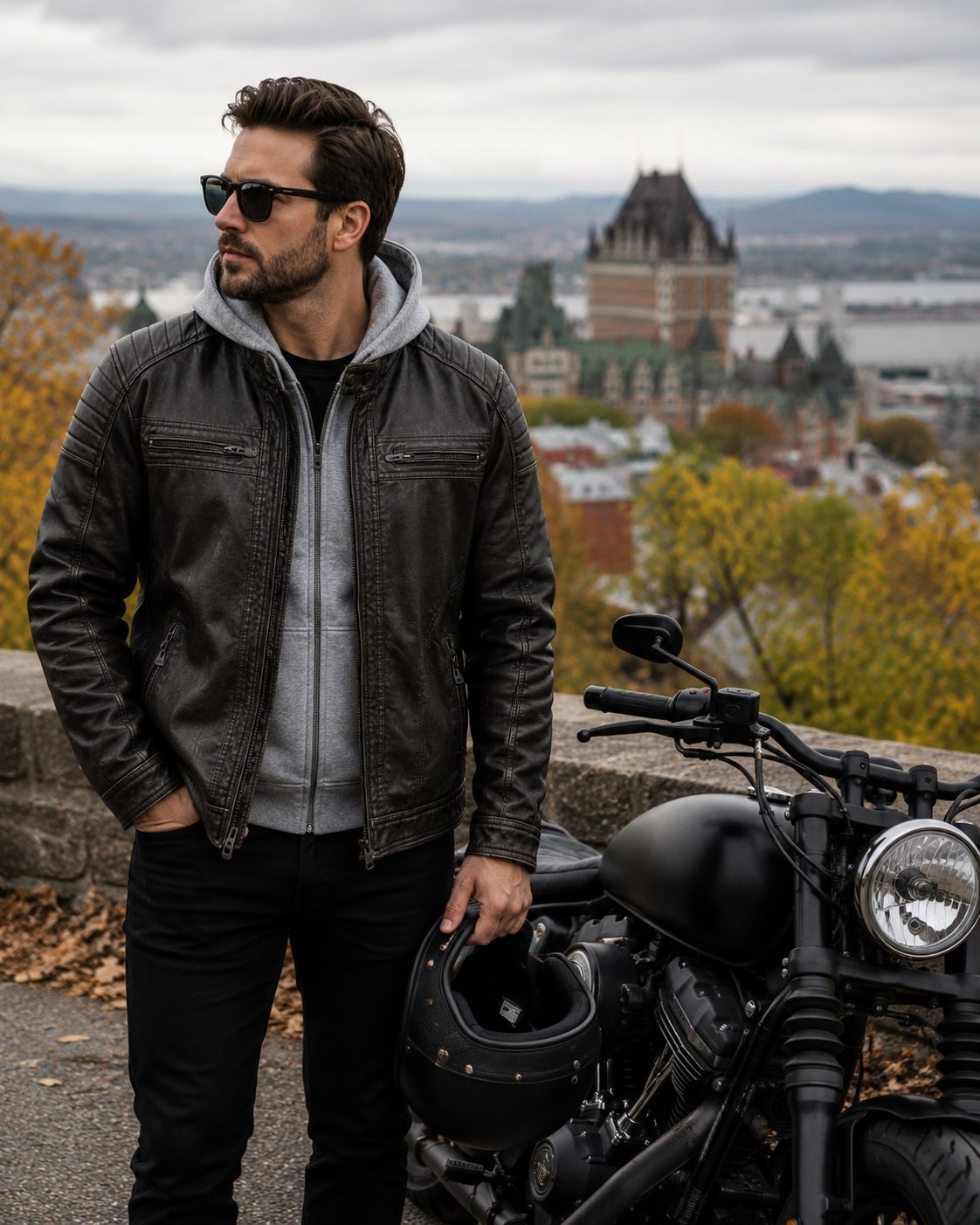 Manteau microcuir POINT ZERO (CHARCOAL - 262768) MODÈLE: 7668425