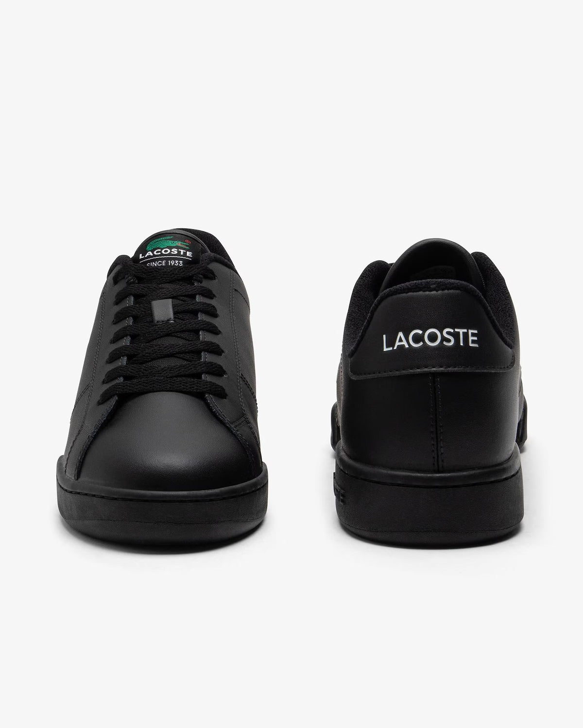 Soulier CARNABY CUP style basket en cuir LACOSTE (02H-NOIR - 262773) MODÈLE: 749SMA0035