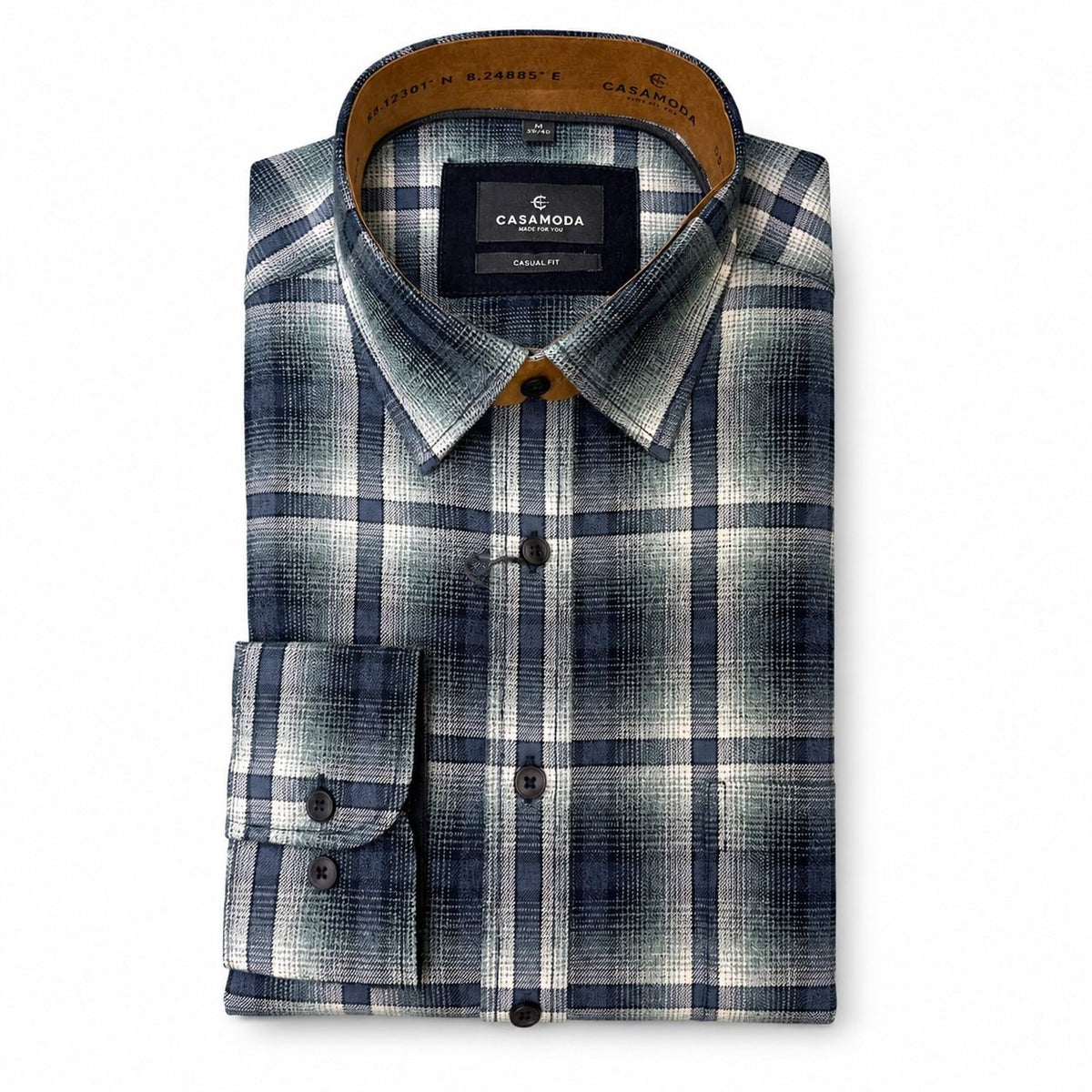 CHEMISE MANCHES LONGUES CASA MODA (150-PETROL - 262815) MODÈLE: 126132080