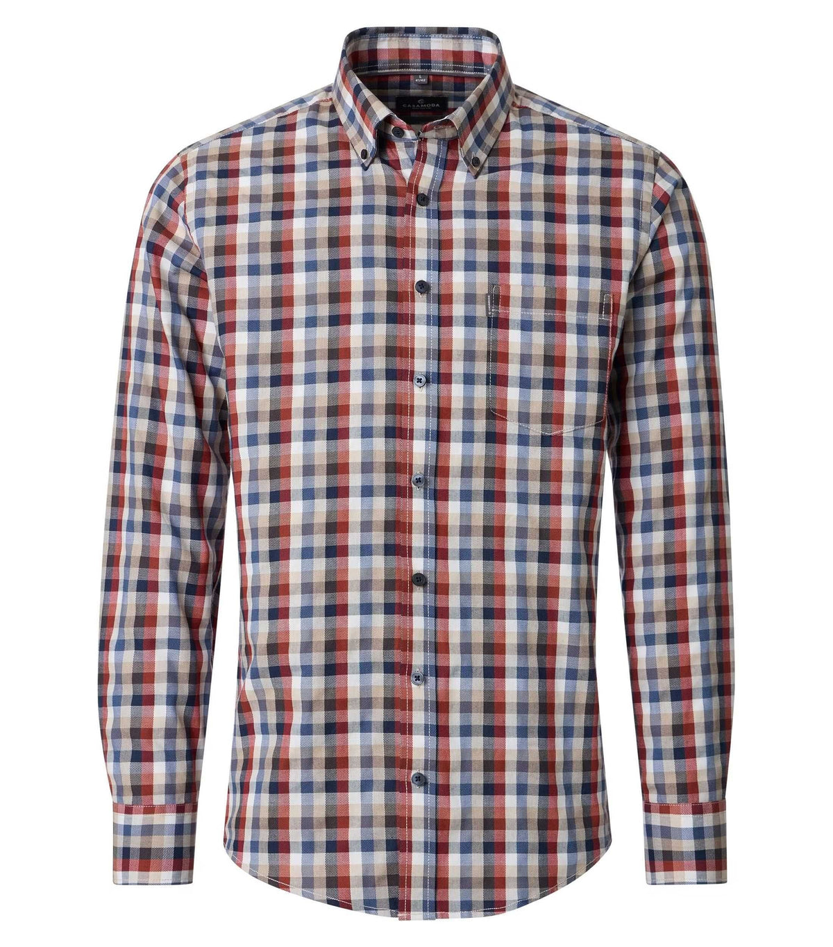 Chemise sport manches longues CASA MODA (450-TANGERINE - 262890) MODÈLE: 126132030