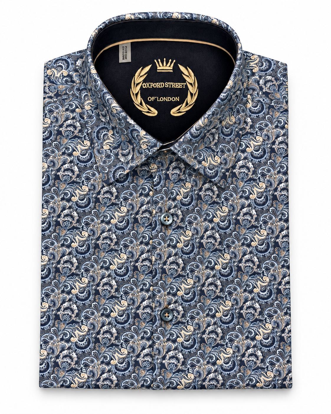CHEMISE MANCHES LONGUES OXFORD STREET (MARINE - 262906) MODÈLE: F26OX4648