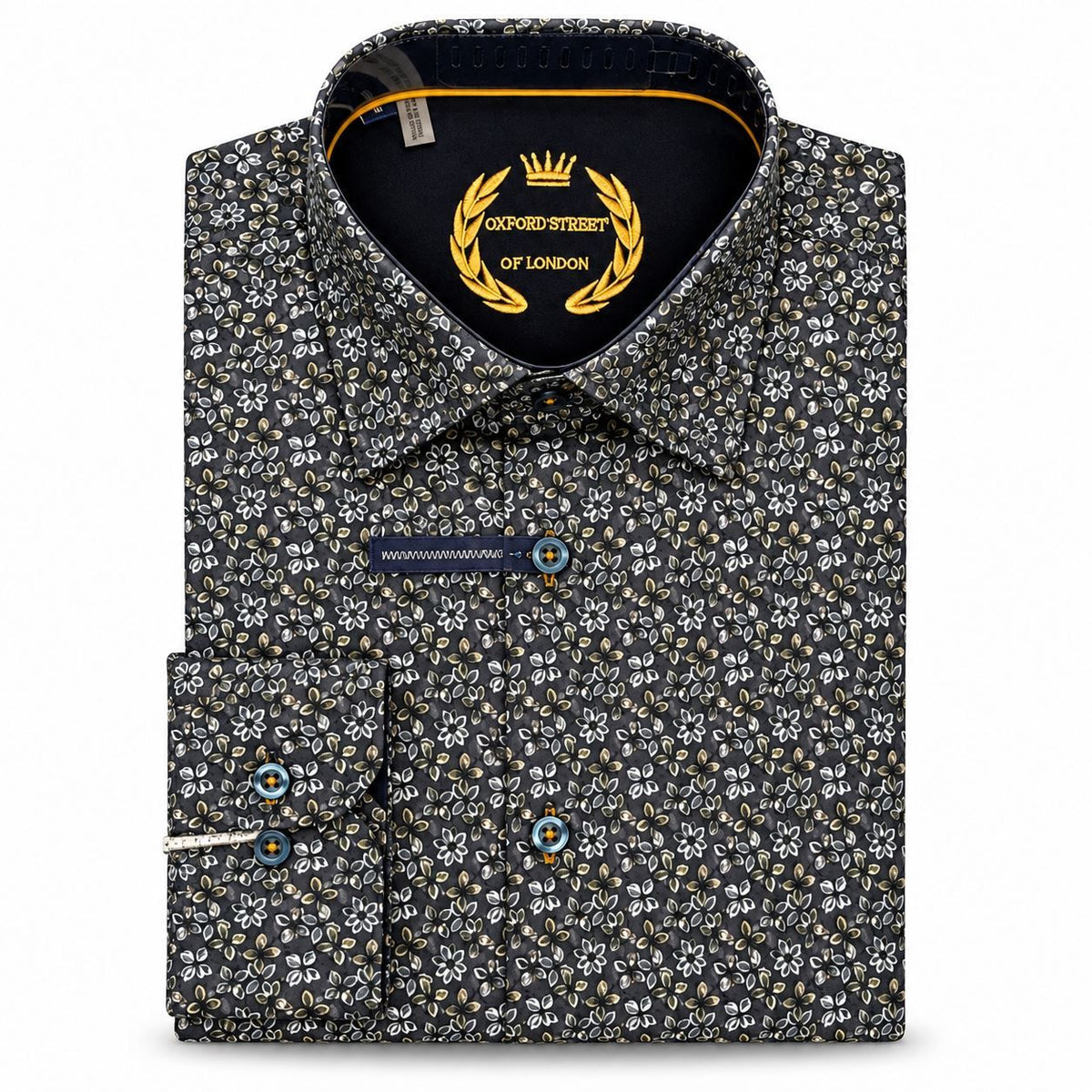 CHEMISE MANCHES LONGUES OXFORD STREET (MARINE - 262907) MODÈLE: F26OX4642
