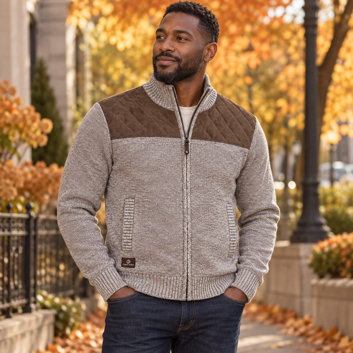 Cardigan à fermeture éclair POINT ZERO (DESERT - 262911) MODÈLE: 7768560
