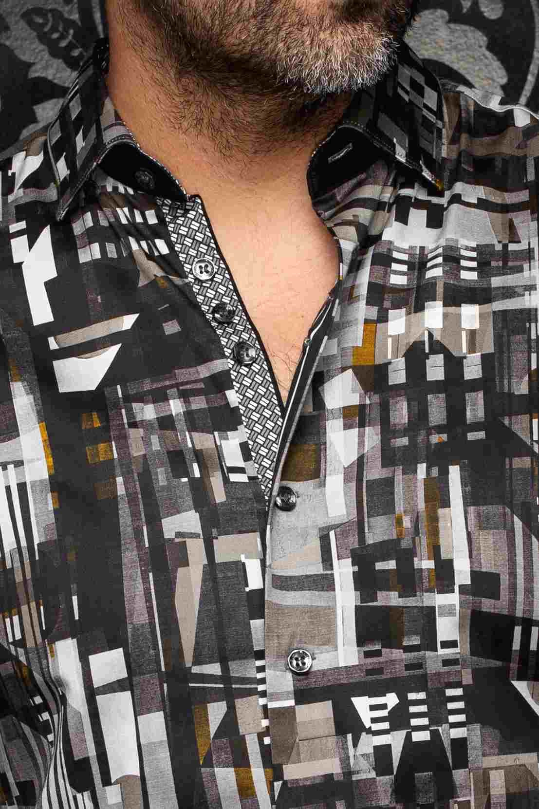 Chemise sport manches longues AU NOIR (NOIR - 262920) MODÈLE: KENDRICK