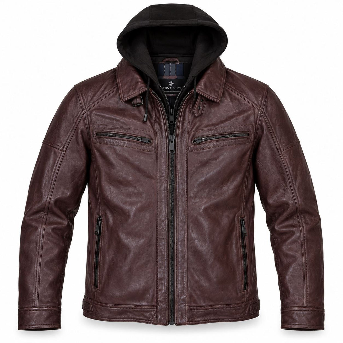 Manteau de cuir d'agneau PLONGÉ (MERLO - 262927) MODÈLE: 40539