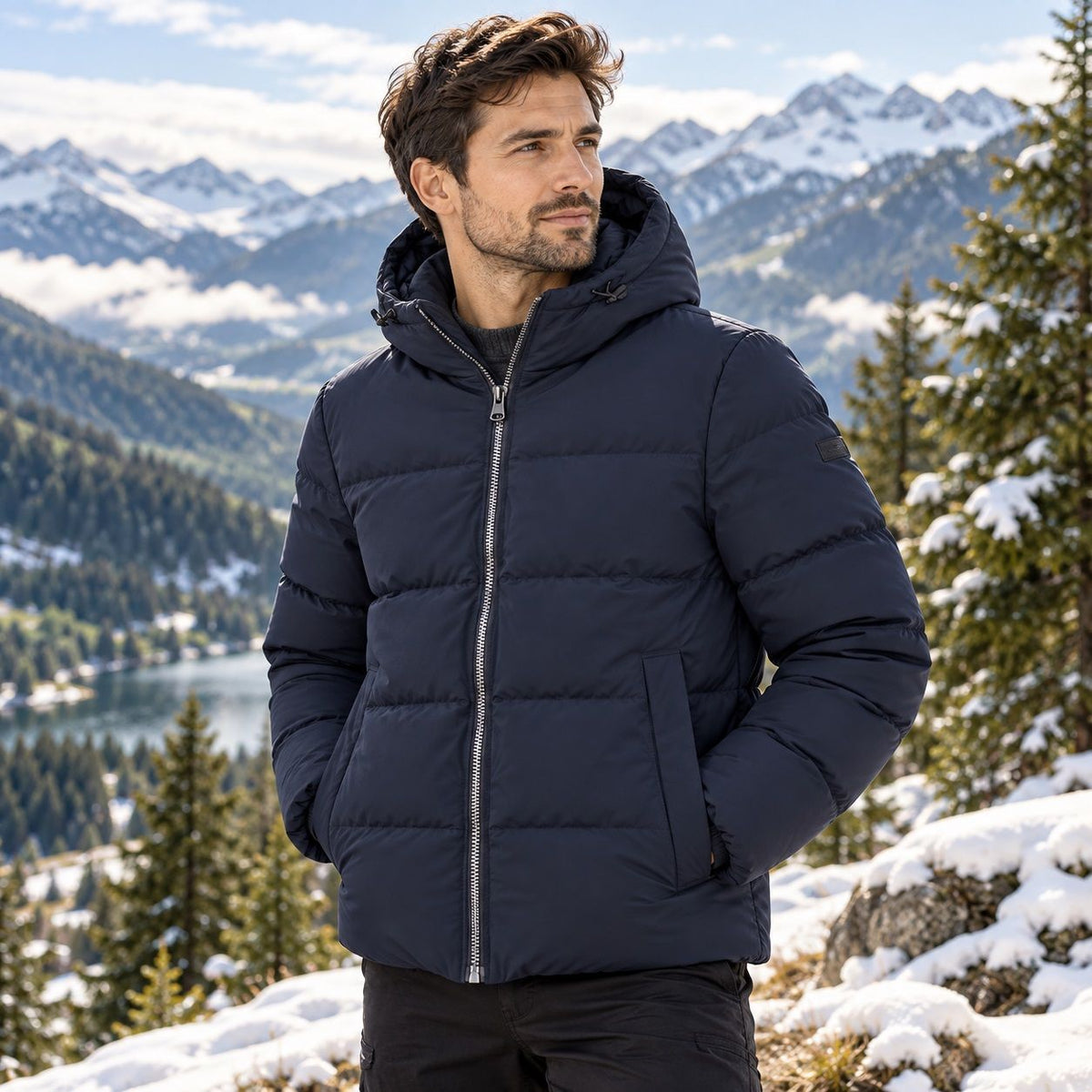 Manteau d'hiver matelassé PROJEK (MARINE - 262945) MODÈLE: 149518